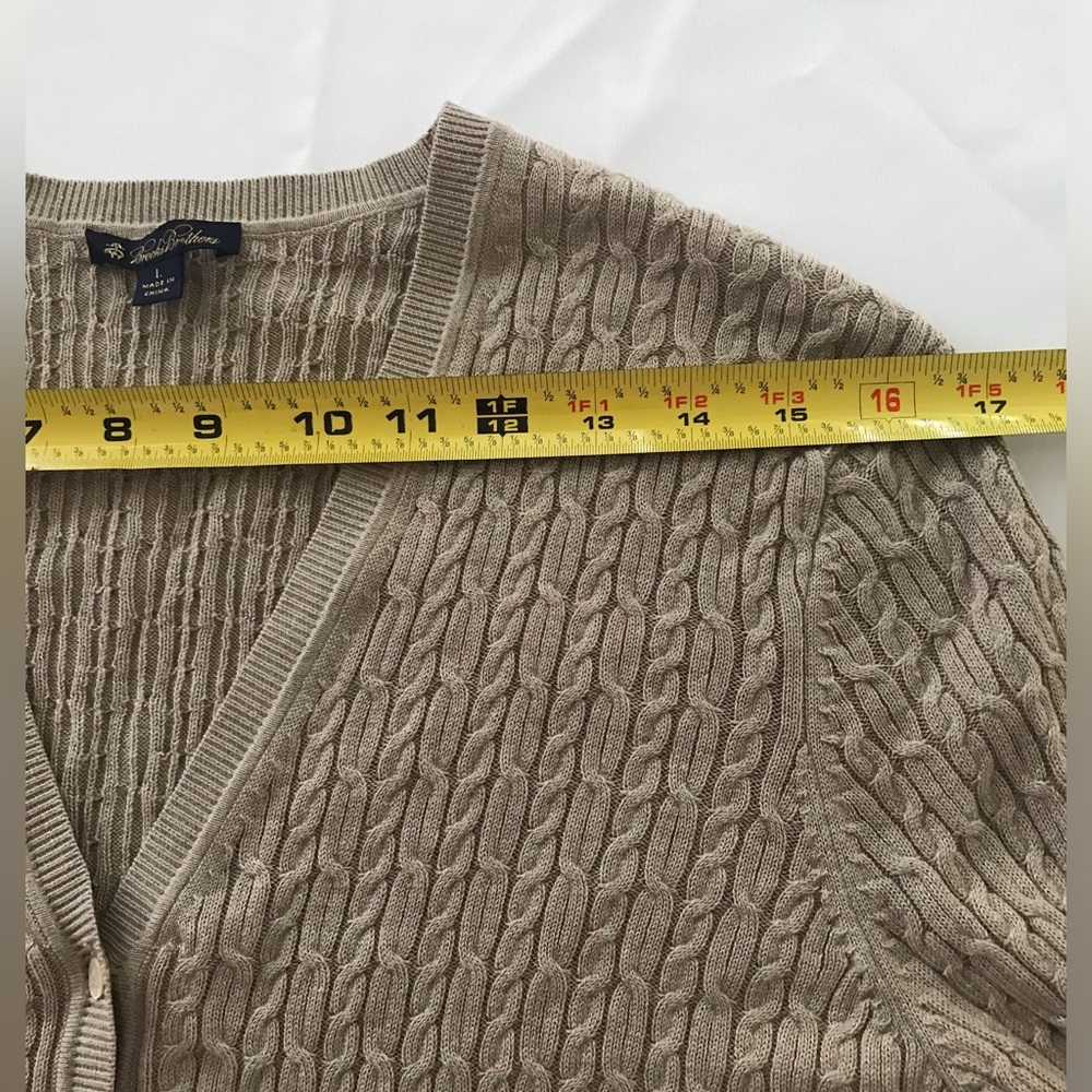 BROOKS BROTHERS Women’s Silk/Cashmere Blend Cardigan SZ L - Picture 3 of 8